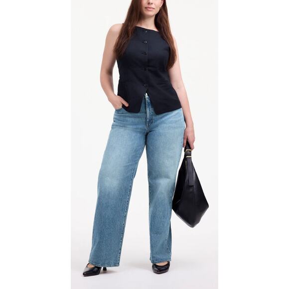 Madewell Denim - NWOT Madewell The Perfect Vintage‎ Wide Leg Jean, Sz 33